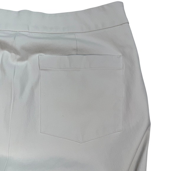 SPANX White Ponte Pull On Pants Straight Leg Stretch Career Casual Officecore - Picture 3 of 14